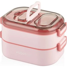 Maison Luré Yemek Kabı Iki Katlı Paslanmaz Çelik Beslenme Kutusu 1000ML