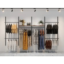 Maison Luré Askılık Butik Rafı, Sistemi, Mağaza Raf SISTEMI-245X200 cm