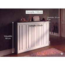 Maison Luré Dresuar Kalorifer Petek Önü Kapatma, Iç Ölçü 116 cm Mobilya, Petek Kaplama,