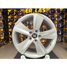 SEAT 4 Adet SEAT ORIJINAL 7.5*17 5*112 ET51 57.1 SILVER JANT YENİLENMİŞ (Takım)