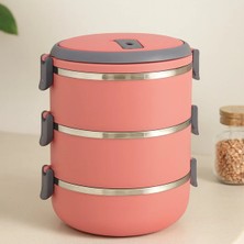 Maison Luré Saklama Kabı 3'lü Sefer Tası 1.8 L Koyu Pembe