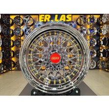 Bk Jant 2 Adet BK-942 10*16 4*100 ET12 73.1 Vacoom Crom Gold (Arka) Jant (Takım)