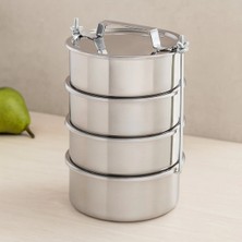 Maison Luré Saklama Kabı Çelik Sefer Tası 14 cm 4'lü Set 4.5 cm Derinlik