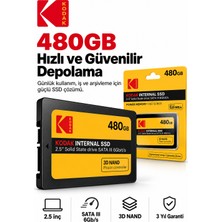 Kodak X150 480GB 2.5 Inç Sata Iıı SSD 520 Mb/s Okuma 500 Mb/s Yazma Hızlı SSD