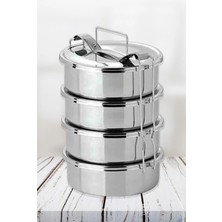Maison Luré Yemek Kabı 4'lü Sefer Tası Yemek Taşıma Kabı Seti 15 cm