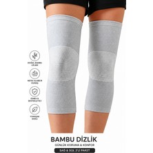 Rasafine Bambu Dizlik 2’li Paket – Esnek, Nefes Alabilen Diz Destekliği, Spor ve Günlük Kullanıma