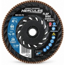 Gümrük Bey Hercules 115MM Seramik Flap Disk 60 Kum Type 29 Metal Taşlama ve Zımpara Diski 5/8"-11 Unc
