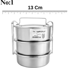 Maison Luré Yemek Kabı Paslanmaz Çelik 3 Katlı Sefer Tası