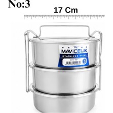 Maison Luré Yemek Kabı Paslanmaz Çelik 3 Katlı Sefer Tası