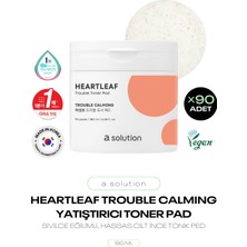 Hassas Ciltler Için Yatıştırıcı Ince Tonikli Ped Heartleaf Trouble Toner Pad
