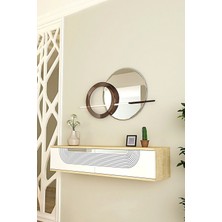 Maison Luré Dresuar DA1202DBS Meyra , Antre Hol Rafı Safirmeşe-Beyaz-Silver 120CM