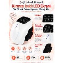 Belirtilmemiş Şarjlı Isıtmalı Titreşimli Kırmızı Işıklı LED Ekranlı Diz Dirsek Omuz Uyumlu Masaj Aleti