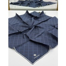 Vissona Twill Ipek Eşarp  Lacivert