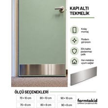 Farmtokid Paslanmaz Çelik Kapı Altı Koruma Plakası Tekmelik