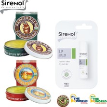 Badger Balm El Kremi, Ayak Kremi ve Hediye Sirenol Organik Dudak Balmı Set