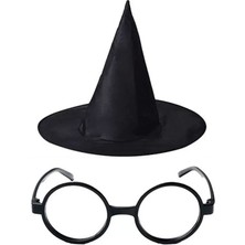 Skygo Harry Potter Büyücü Şapkası ve Harry Potter Büyücü Gözlüğü Siyah Renk