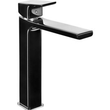 E.c.a. Tiera 103588002 Yüksek Tip Lavabo Bataryası Siyah-Krom