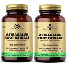 Solgar Astragalus Root 60 Kapsül 2 Adet Yetişkinler İçin Vitamin ve Mineral Takviyesi