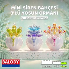 Model Brixx Balody Mini Siren Bahçesi – 3'lü Yosun Ormanı Yapı Bloğu Seti 300 Parça
