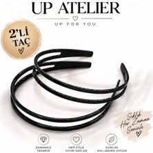 Up Atelier 2'li Görünüm Taç Siyah 2 Adet