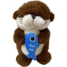Bengi Store Peluş Kahve Uyku Arkadaşı Balık Tutan Susamuru Su Samuru Peluş 35 cm Pelüş