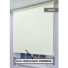 Esdeh Stor Güneşlik Perde - KALIN Kumaş - DÜZ/ETEKSİZ - Alüminyum Kasa