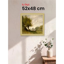 Hars Royal Klasik Desenli Çok Renkli Çerçeve 52 x 48 cm Şeffaf Korumalı Pvc