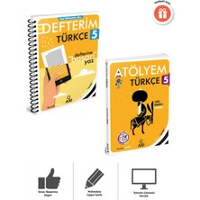Arı 5. Sınıf Türkçe Akıllı Defter ve Atölyem Serisi Set 2 Kitap A