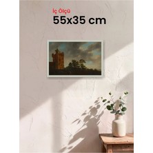Hars Slim Ince Profil Gümüş Çerçeve 55 x 35 cm Şeffaf Korumalı Pvc