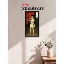 Hars Slim Ince Profil Siyah Çerçeve 30 x 60 cm Camlı