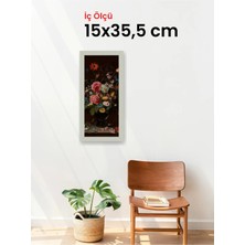 Hars Slim Ince Profil Gümüş Çerçeve 15 x 35,5 cm Camlı