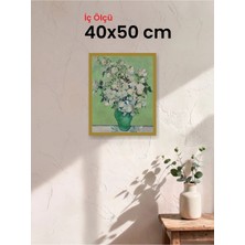 Hars Slim Ince Profil Altın Çerçeve 40 x 50 cm Camlı