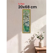 Hars Slim Ince Profil Altın Çerçeve 20 x 68 cm Şeffaf Korumalı Pvc