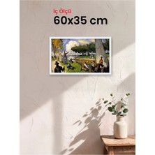 Hars Slim Ince Profil Beyaz Çerçeve 60 x 35 cm Camlı