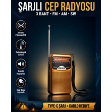 Dexxony Nostaljik Cep Radyosu – Şarjlı, Deprem Radyosu, Yeni Nesil Yüksek Ses & Çekim, Taşınabilir Küçük Radyo