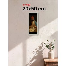 Hars Slim Ince Profil Gümüş Çerçeve 20 x 50 cm Camlı