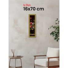 Hars Royal Klasik Desenli Altın Çerçeve 16 x 70 cm Camlı