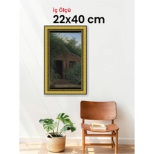 Hars Royal Klasik Desenli Altın Çerçeve 22 x 40 cm Camlı