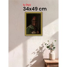 Hars Royal Klasik Desenli Altın Çerçeve 34 x 49 cm Şeffaf Korumalı Pvc