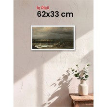 Hars Slim Ince Profil Beyaz Çerçeve 62 x 33 cm Camlı