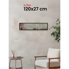 Hars Slim Ince Profil Siyah Çerçeve 120 x 27 cm Şeffaf Korumalı Pvc