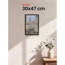 Hars Slim Ince Profil Kahverengi Çerçeve 30 x 47 cm Şeffaf Korumalı Pvc