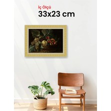 Hars Royal Klasik Desenli Çok Renkli Çerçeve 33 x 23 cm Camlı