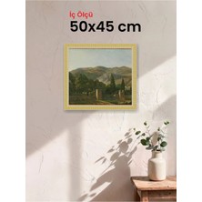 Hars Royal Klasik Desenli Çok Renkli Çerçeve 50 x 45 cm Şeffaf Korumalı Pvc