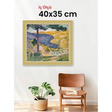 Hars Royal Klasik Desenli Çok Renkli Çerçeve 40 x 35 cm Camlı