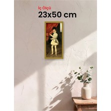 Hars Slim Ince Profil Altın Çerçeve 23 x 50 cm Şeffaf Korumalı Pvc
