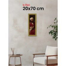 Hars Royal Klasik Desenli Altın Çerçeve 20 x 70 cm Camlı