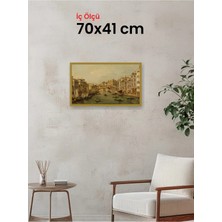 Hars Slim Ince Profil Altın Çerçeve 70 x 41 cm Camlı