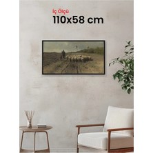 Hars Slim Ince Profil Siyah Çerçeve 110 x 58 cm Camlı