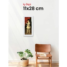 Hars Slim Ince Profil Beyaz Çerçeve 11 x 28 cm Camlı